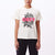 t-shirt obey BLOOD AND ROSES SHEPARD - SUSTAINABLE TEE CREAM