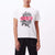 t-shirt obey BLOOD AND ROSES SHEPARD - SUSTAINABLE TEE WHITE