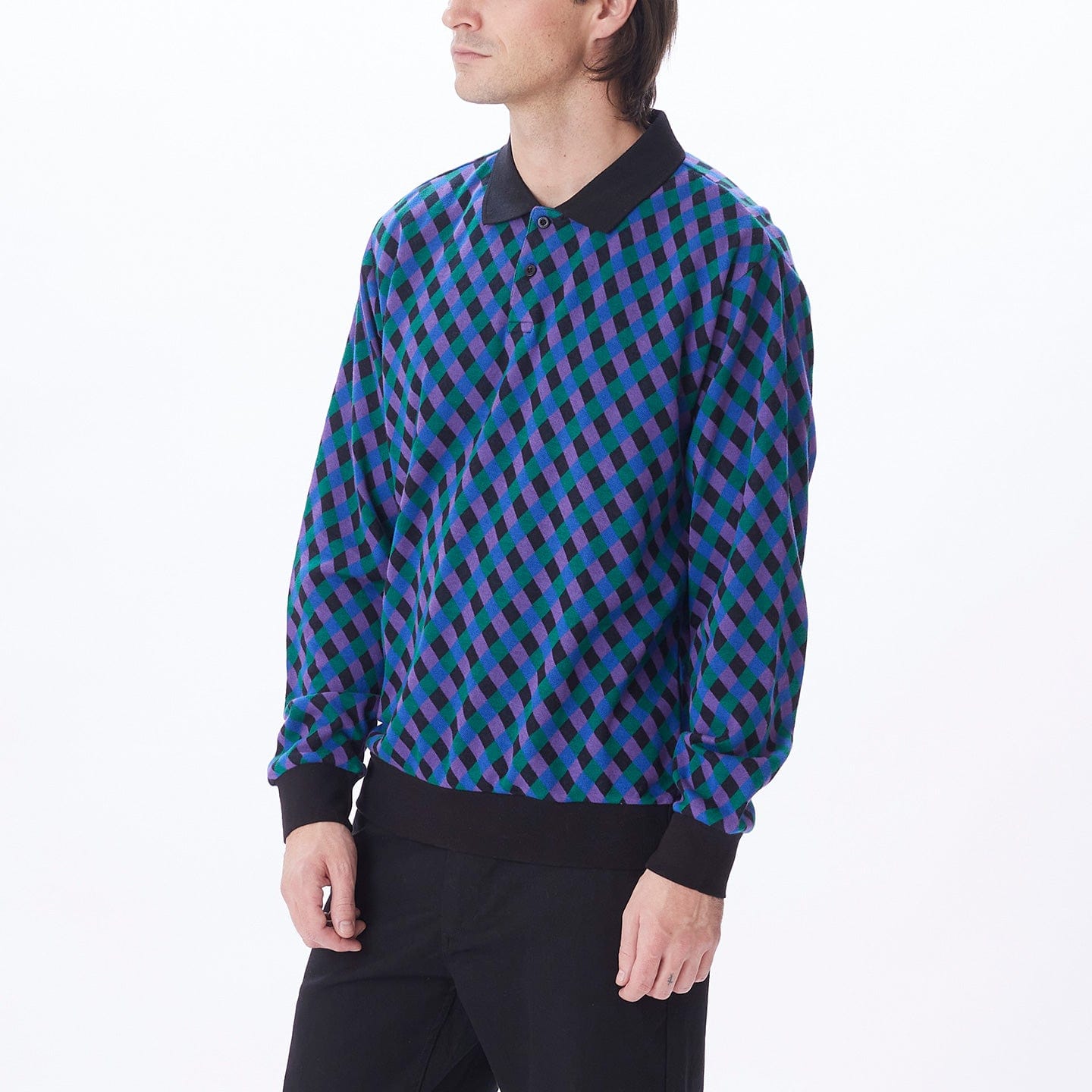 obey t-shirt CAPRI JAQUARD POLO LS