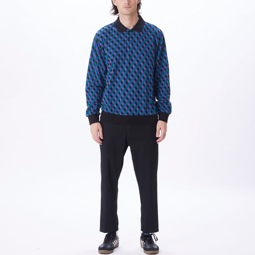 t-shirt obey CAPRI JAQUARD POLO LS