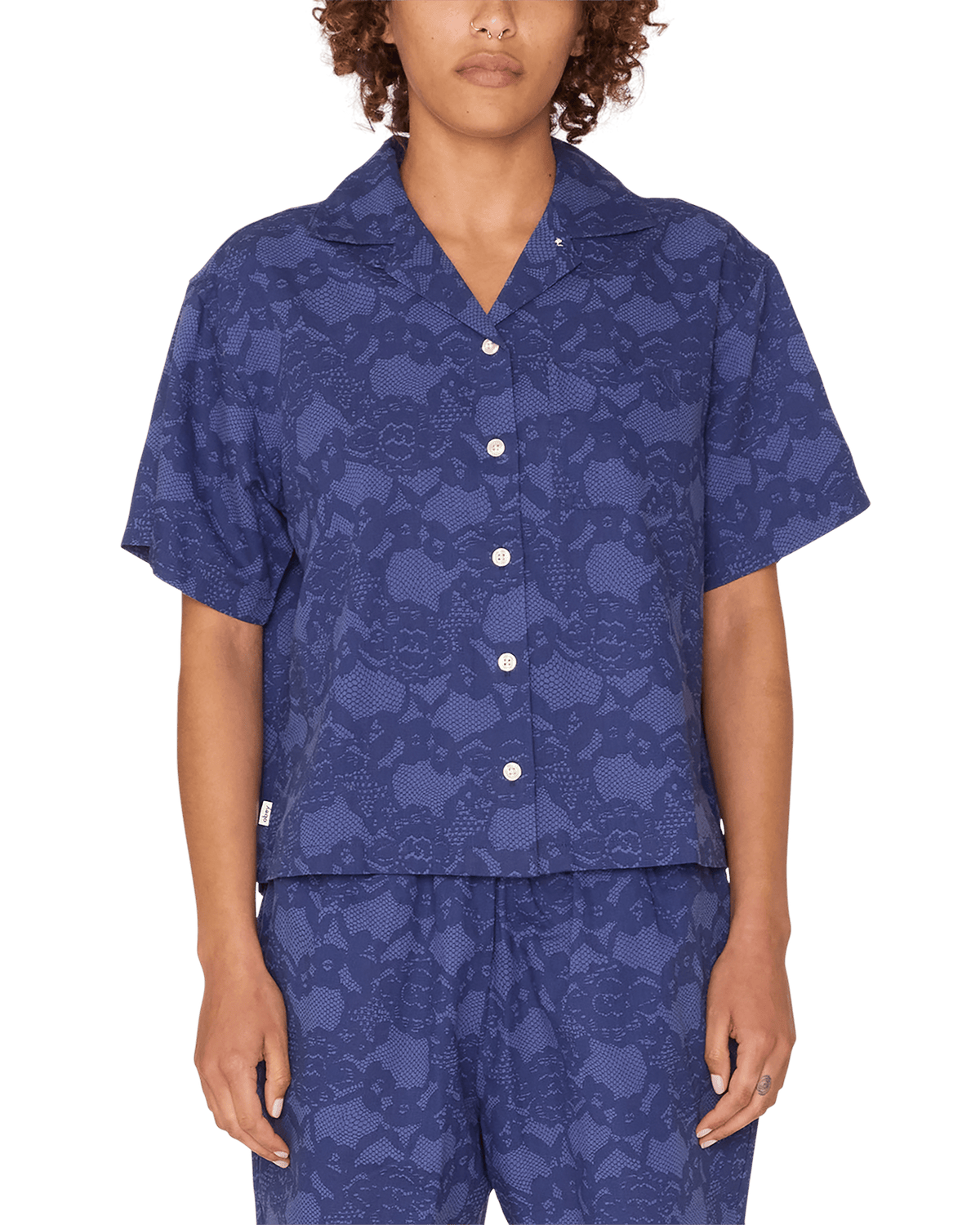 obey t-shirt Cecilie Lace Ss Shirt