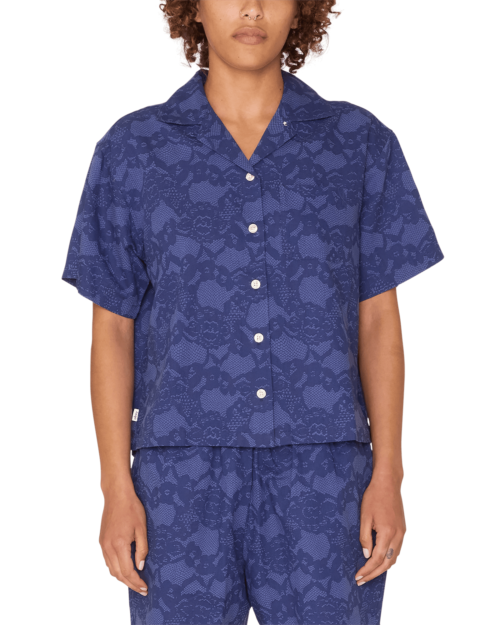 obey t-shirt Cecilie Lace Ss Shirt