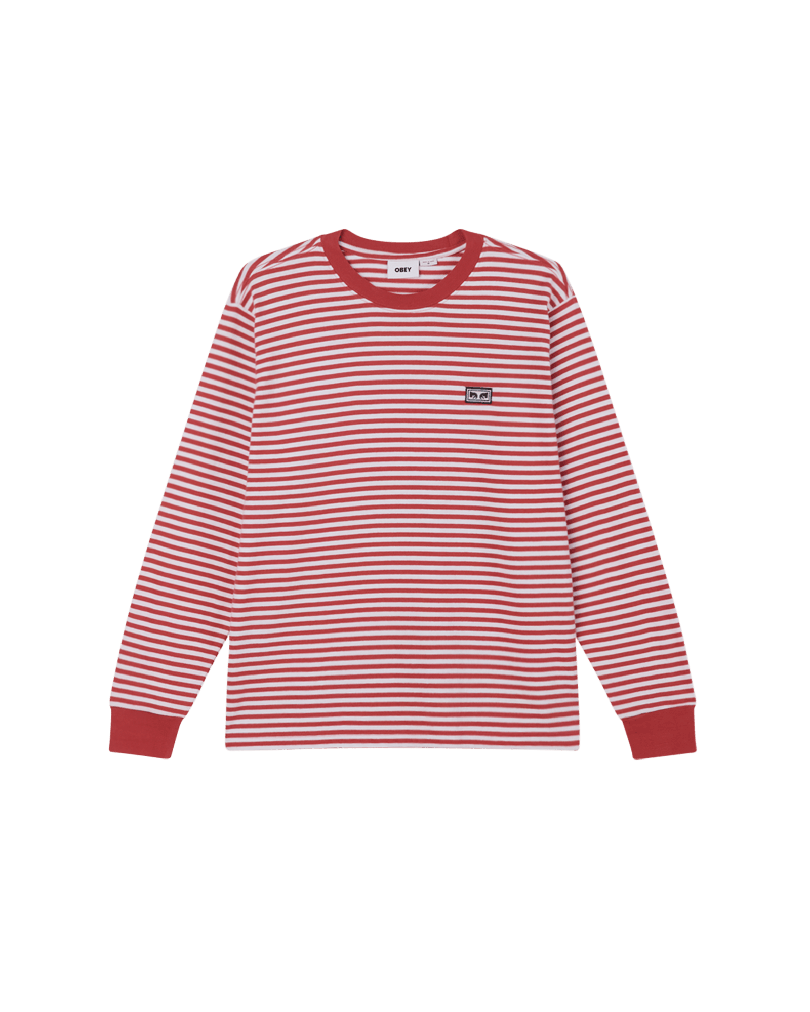 obey t-shirt Established Works Eyes Stripe Tee Ls