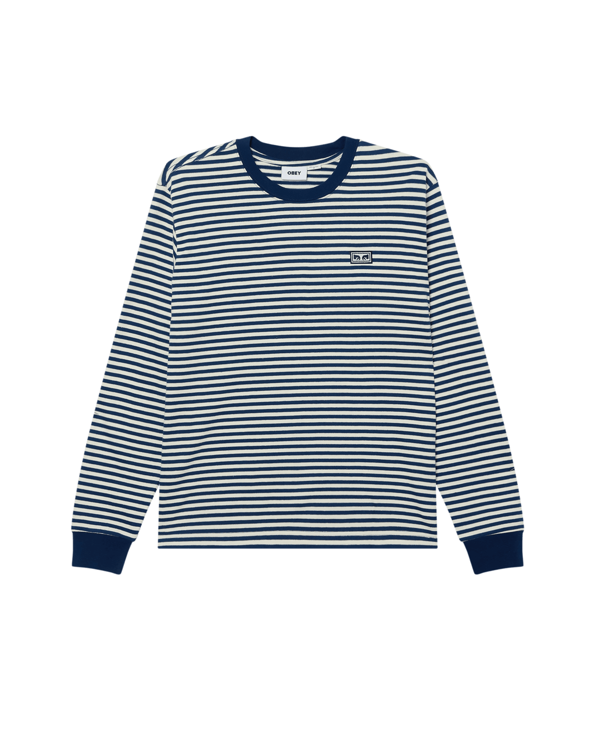 obey t-shirt Established Works Eyes Stripe Tee Ls