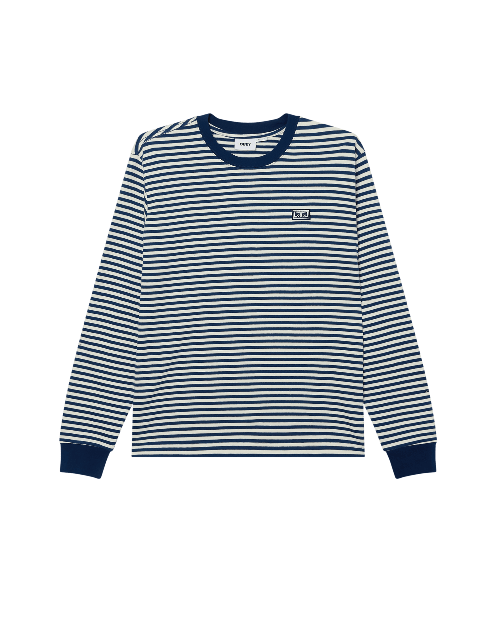 obey t-shirt Established Works Eyes Stripe Tee Ls