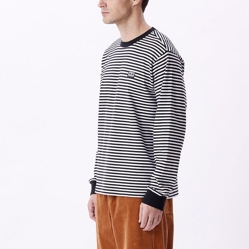 obey t-shirt ESTABLISHED WORKS EYES STRIPE TEE LS