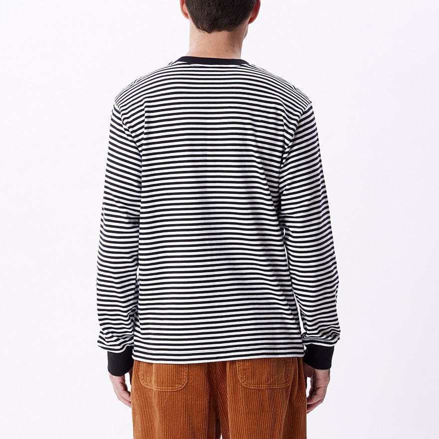obey t-shirt ESTABLISHED WORKS EYES STRIPE TEE LS