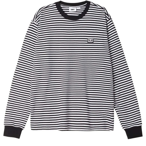 t-shirt obey ESTABLISHED WORKS EYES STRIPE TEE LS