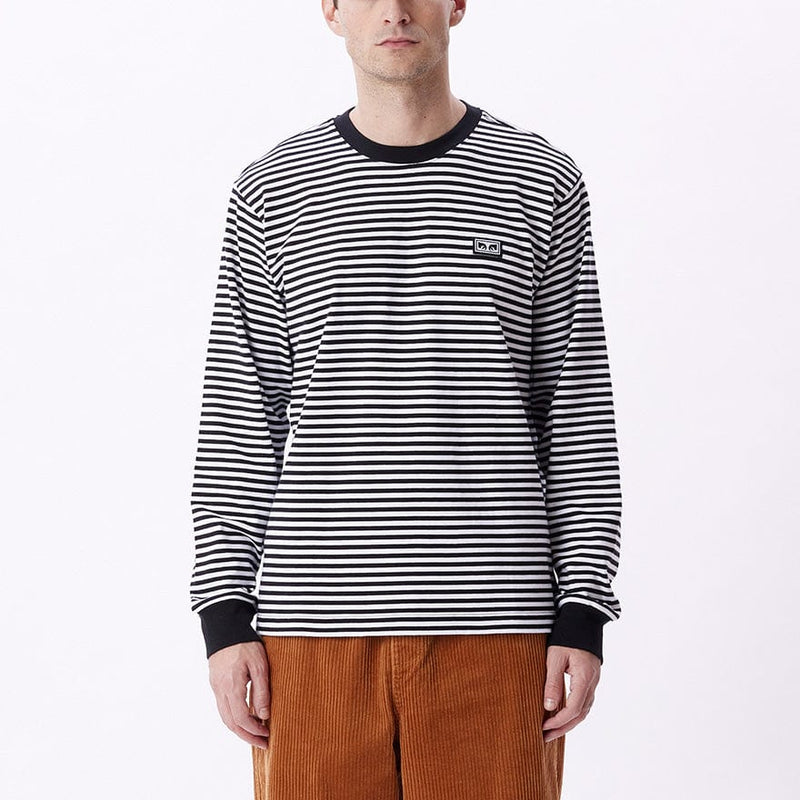 obey t-shirt ESTABLISHED WORKS EYES STRIPE TEE LS