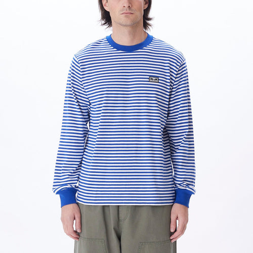 t-shirt obey ESTABLISHED WORKS EYES STRIPE TEE LS