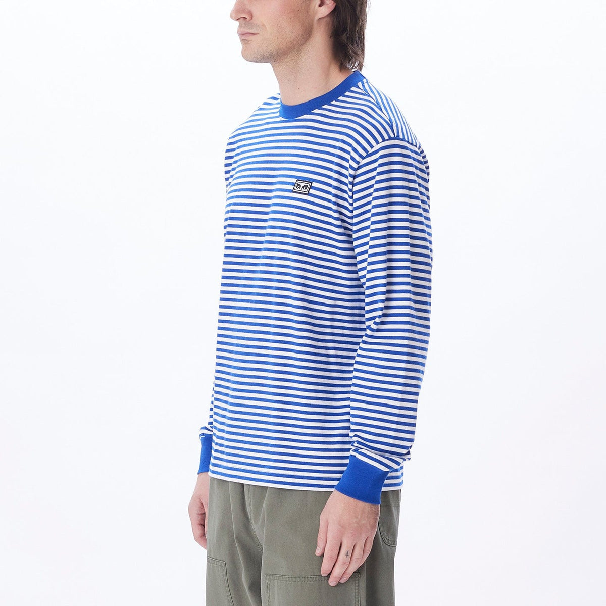 obey t-shirt Established Works Eyes Stripe Tee Ls