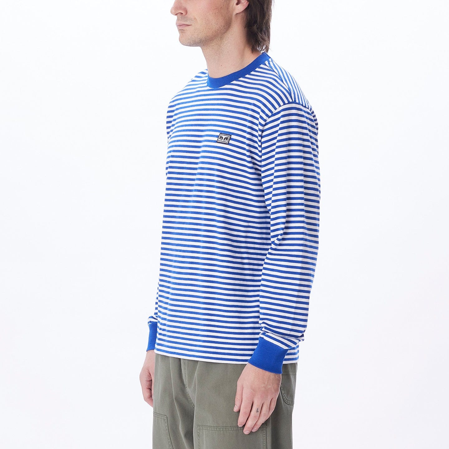 obey t-shirt Established Works Eyes Stripe Tee Ls