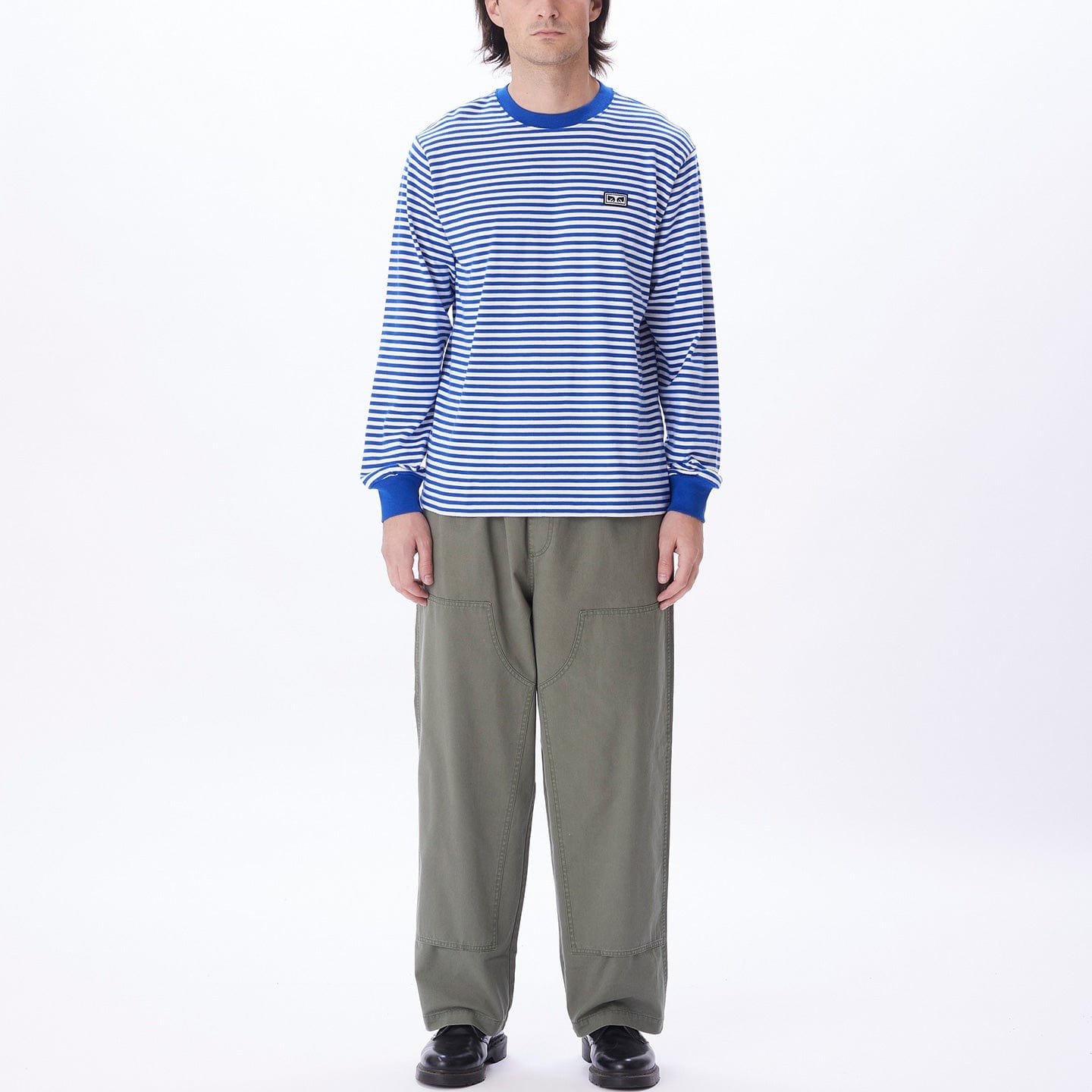 obey t-shirt Established Works Eyes Stripe Tee Ls