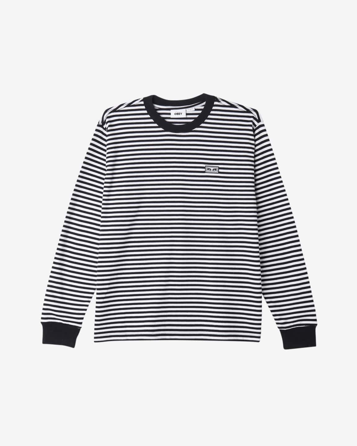 obey t-shirt Established Works Eyes Stripe Tee Ls