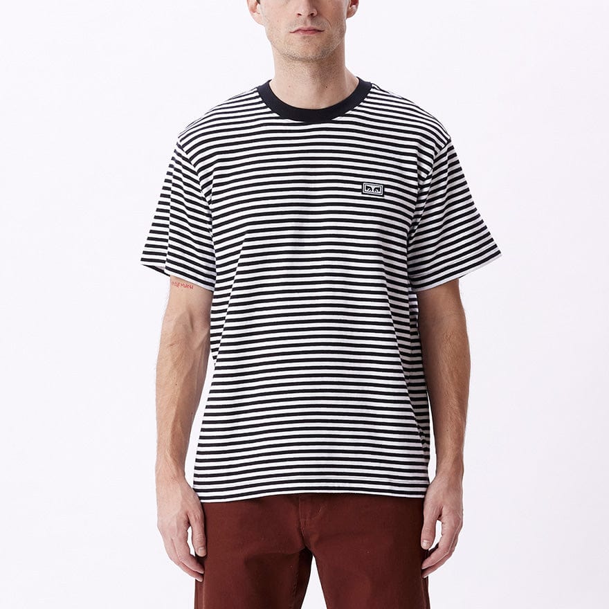 obey t-shirt ESTABLISHED WORKS EYES STRIPE TEE SS