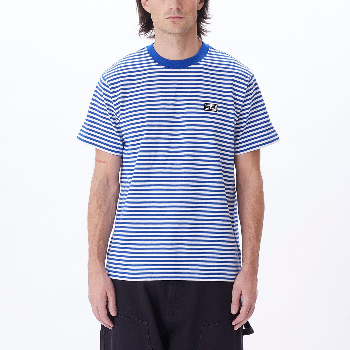 obey t-shirt Established Works Eyes Stripe Tee Ss