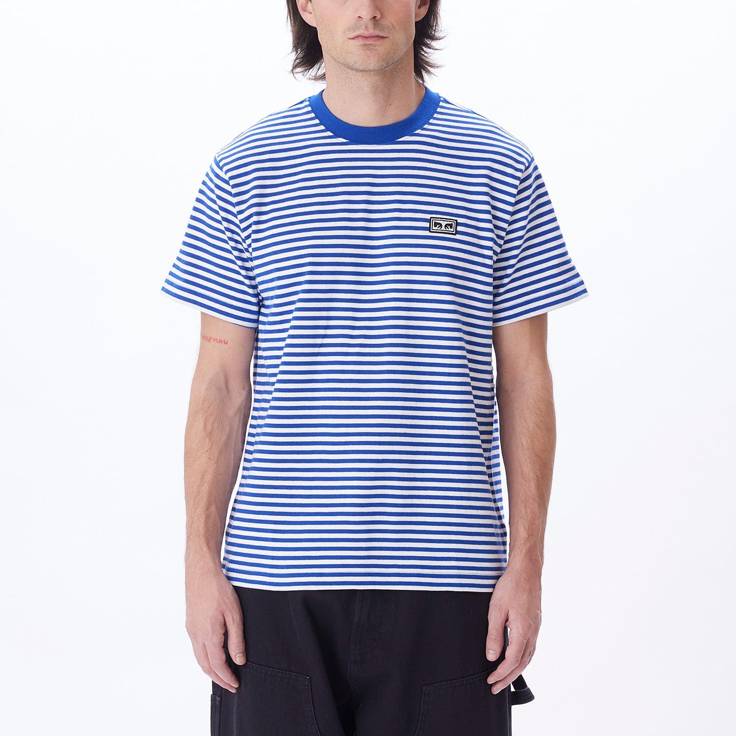 obey t-shirt Established Works Eyes Stripe Tee Ss