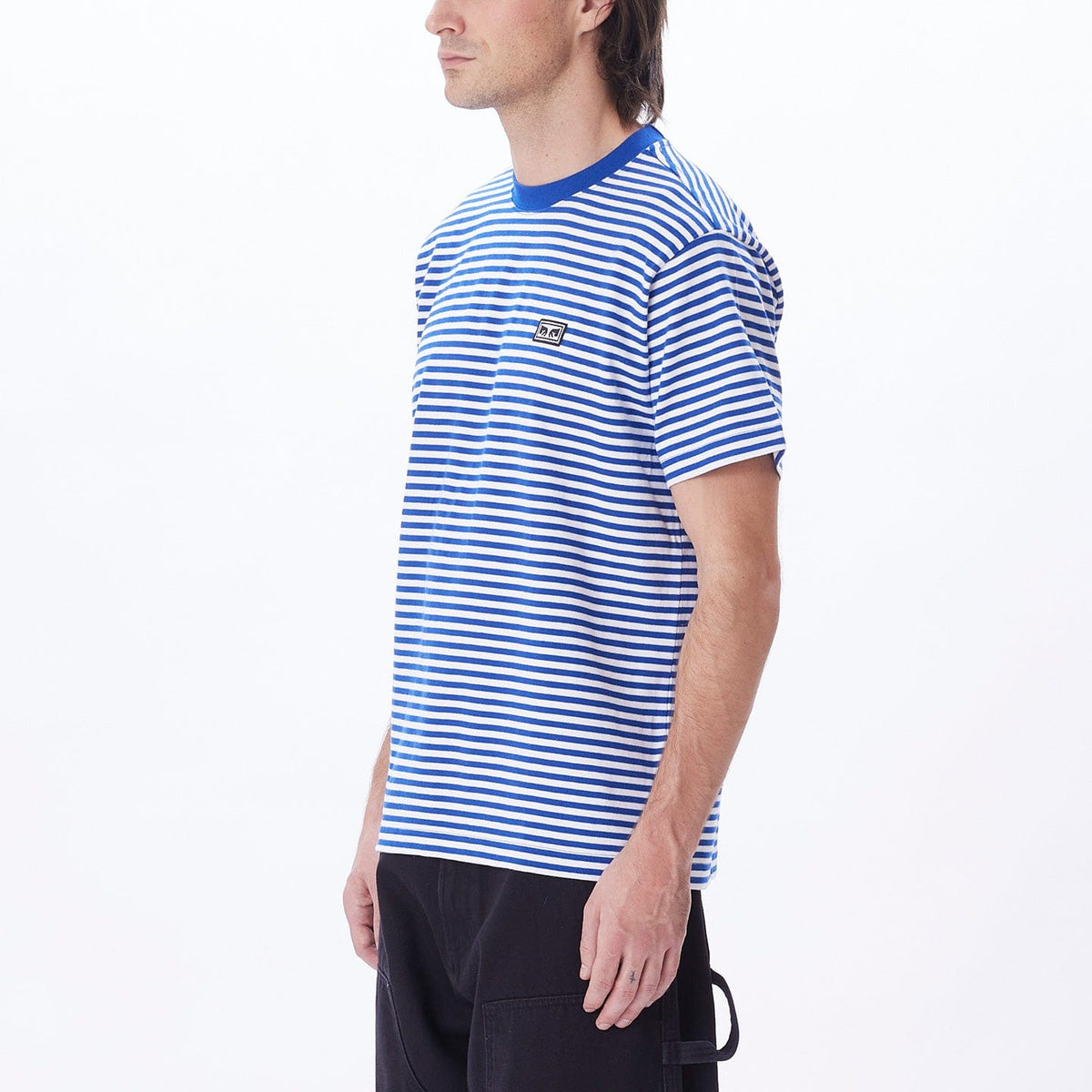 obey t-shirt Established Works Eyes Stripe Tee Ss