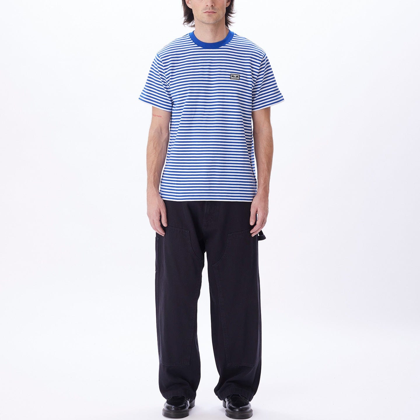 obey t-shirt Established Works Eyes Stripe Tee Ss