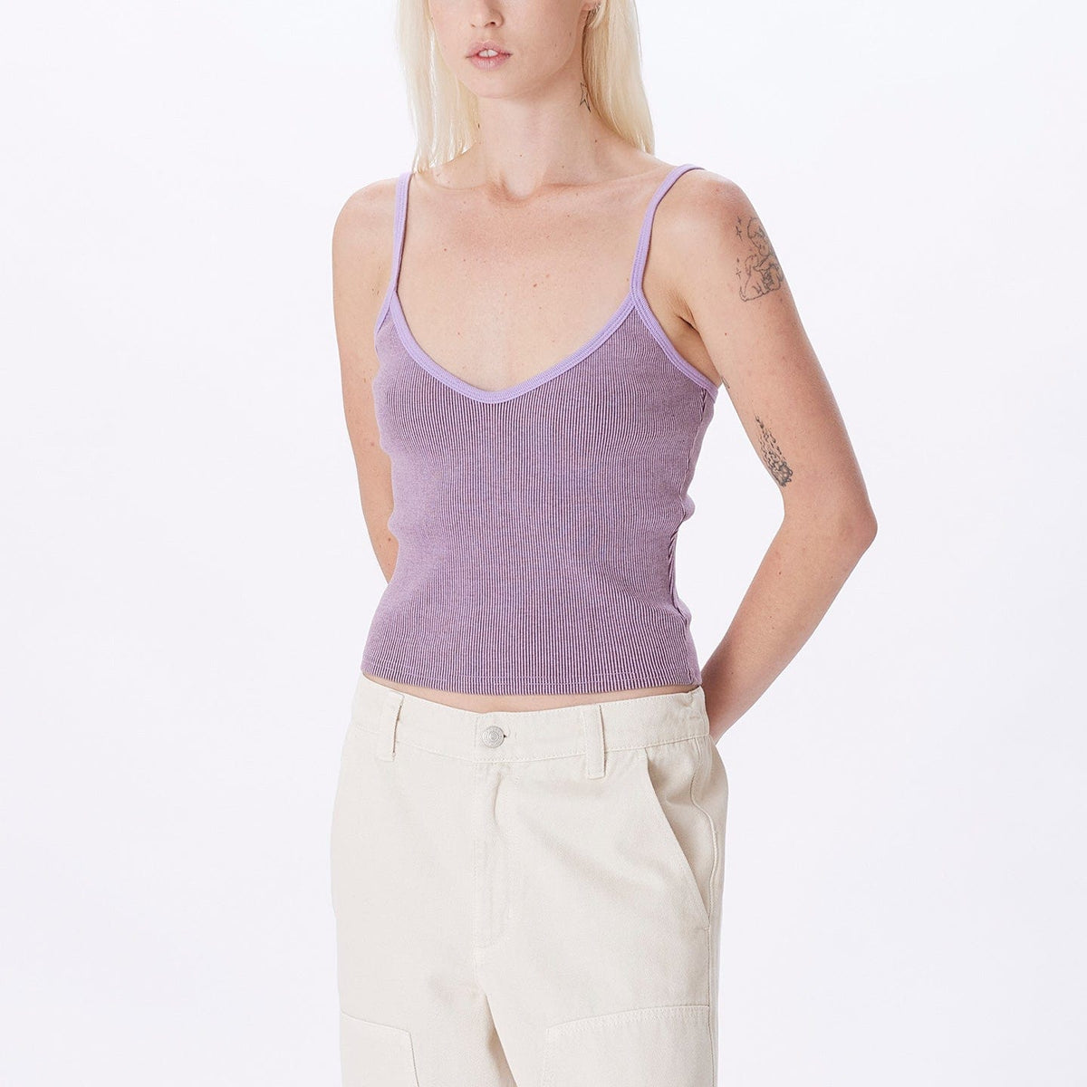 obey t-shirt EVA CROPPED TANK