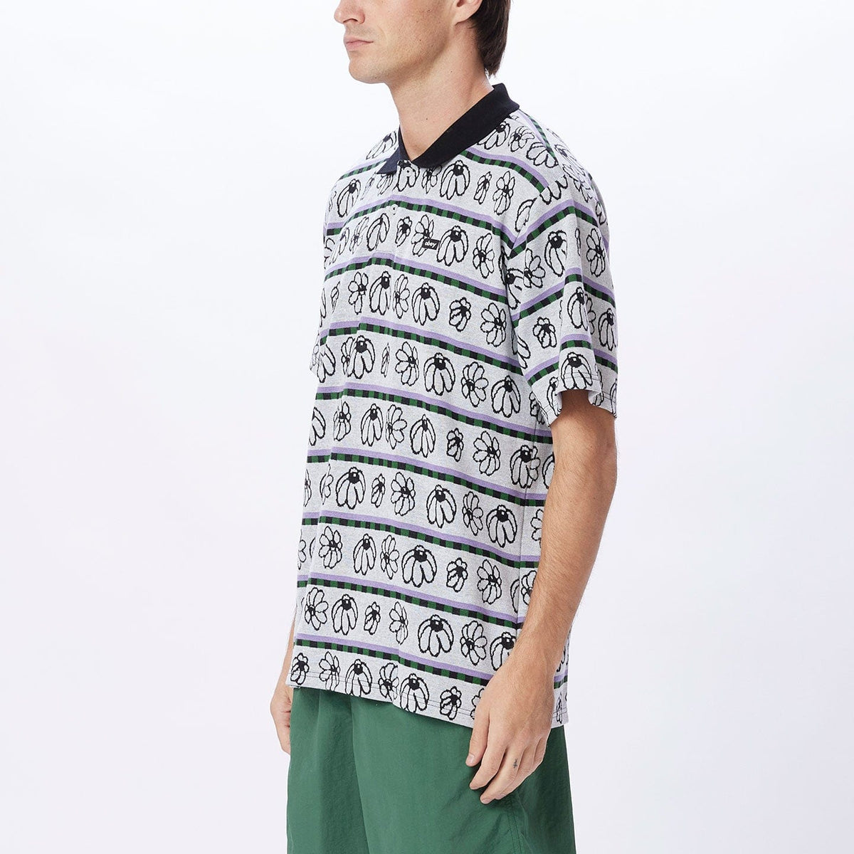 obey t-shirt EXPAND JACQUARD POLO SS