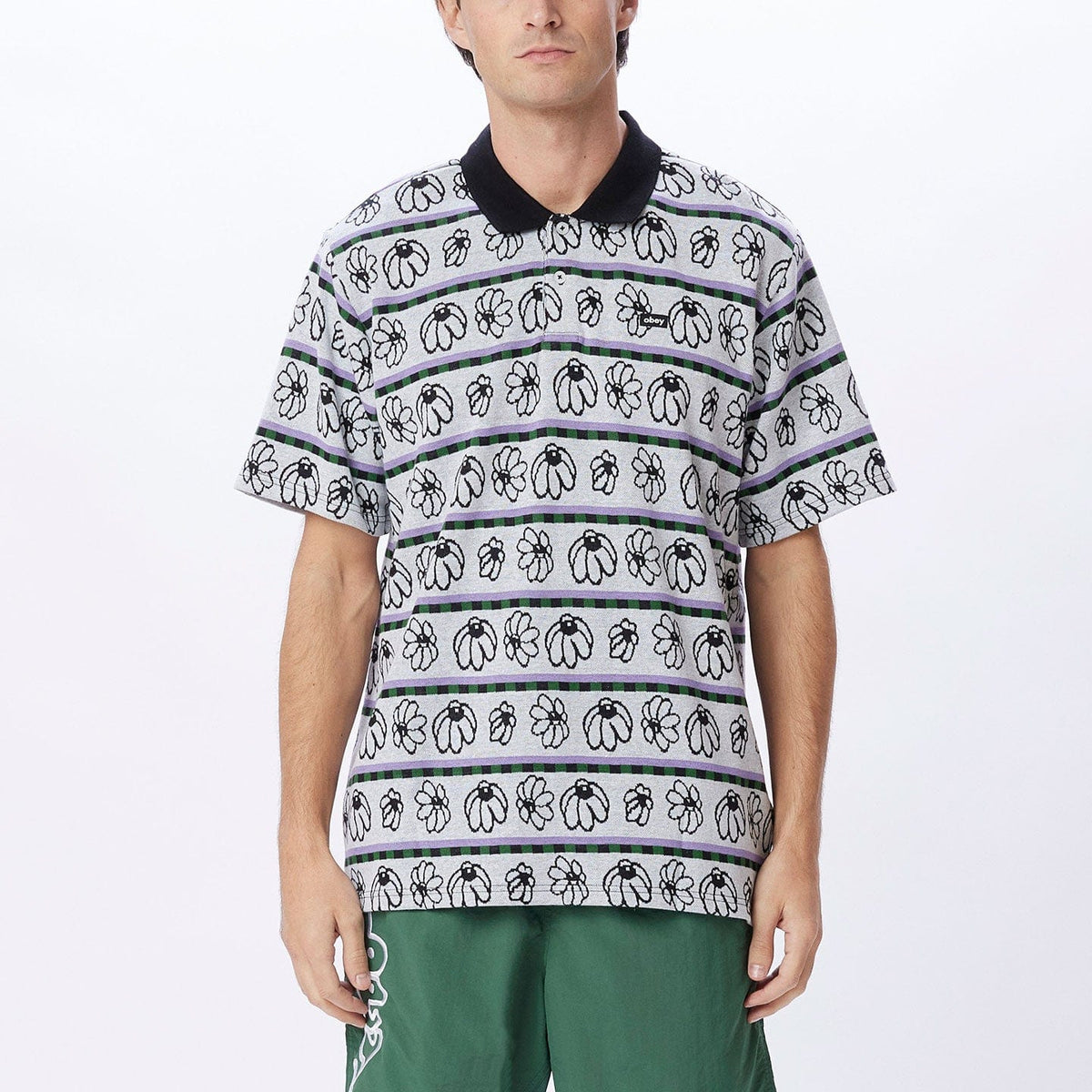 obey t-shirt EXPAND JACQUARD POLO SS