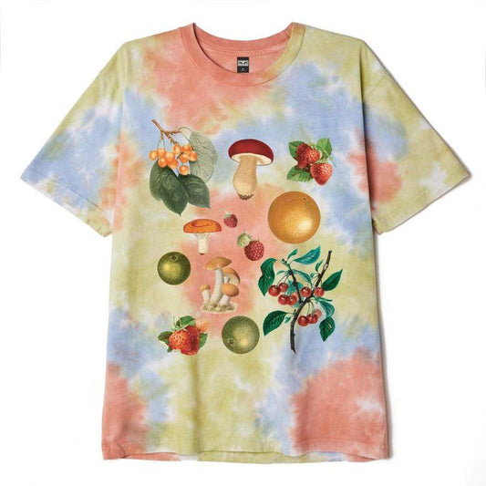 obey Fruits & Mushrooms Heavyweight Blotch Tie Dye Tee Humus Blotch foto 1