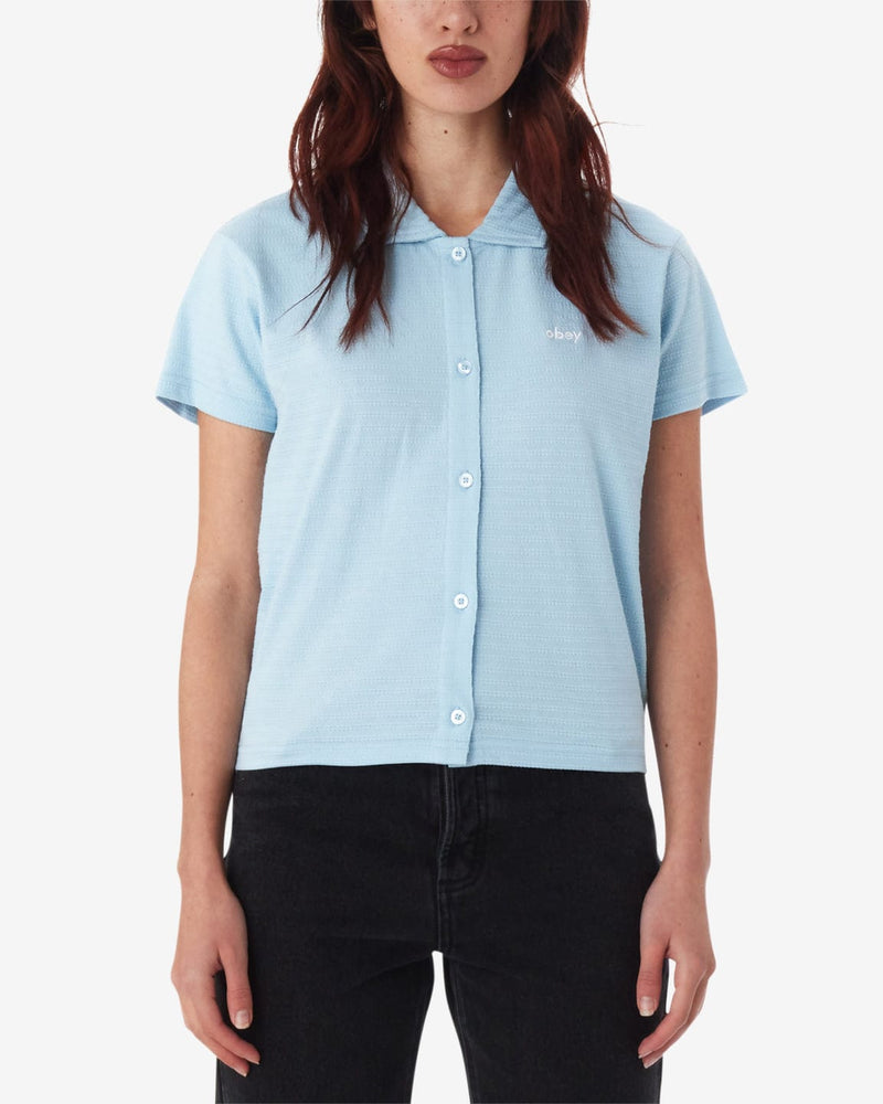 obey t-shirt Jones Button Down Polo Ss