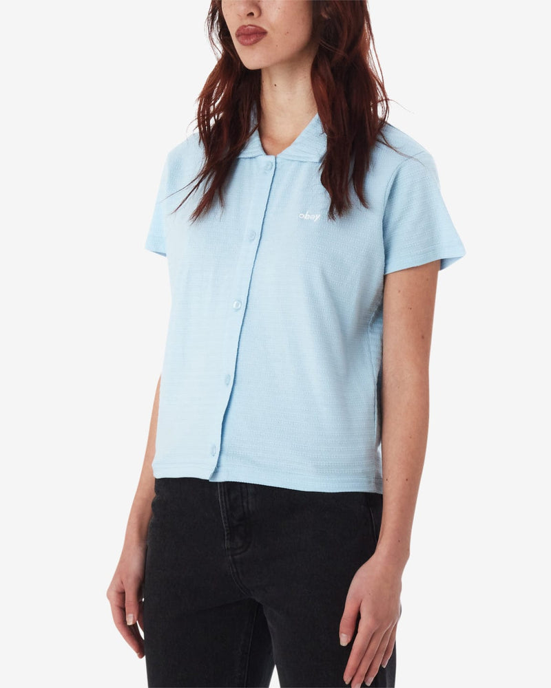 obey t-shirt Jones Button Down Polo Ss
