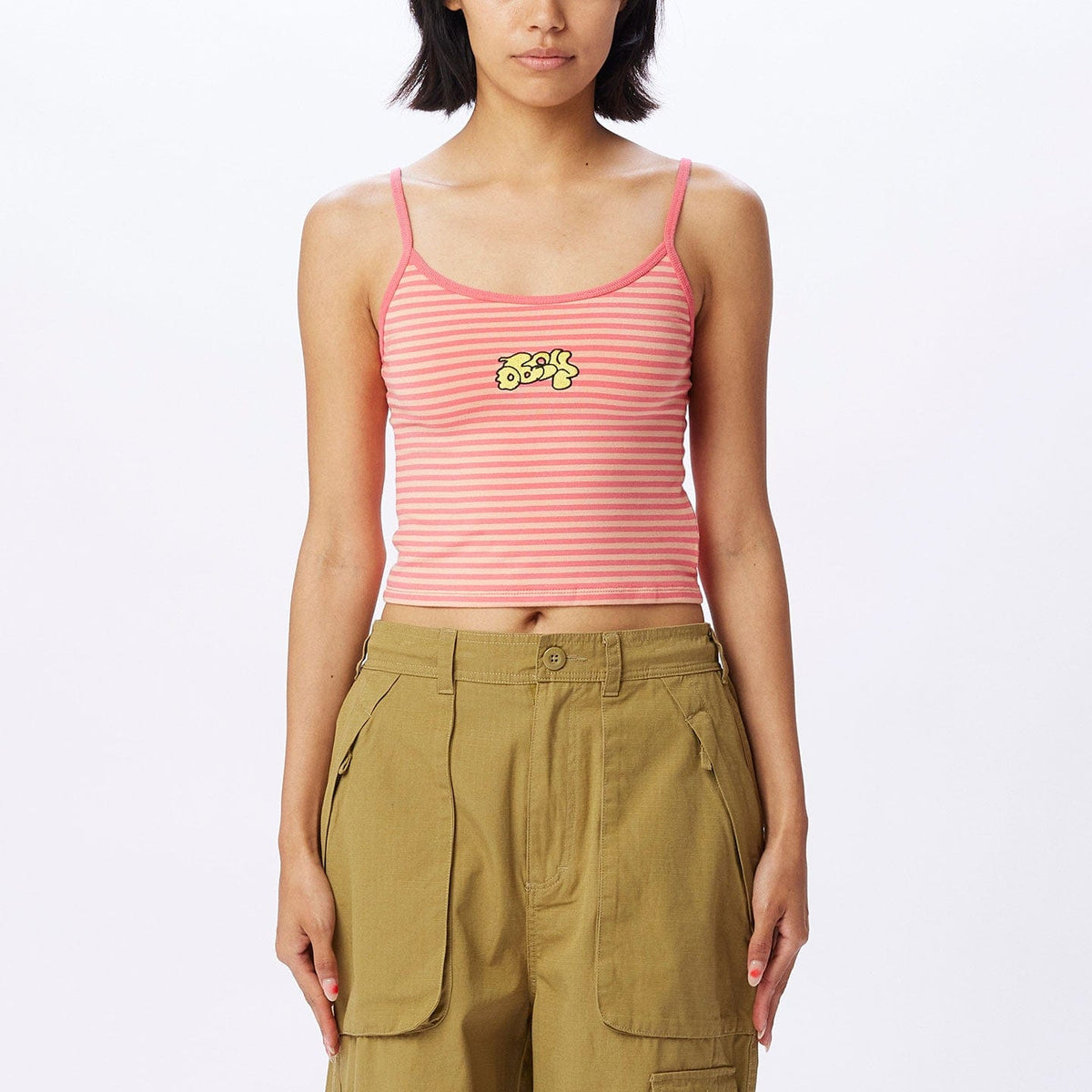 obey t-shirt JOY RINGER TANK