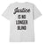 t-shirt obey JUSTICE IS NO LONGER BLIND SUSTAINABLE TEE WHITE