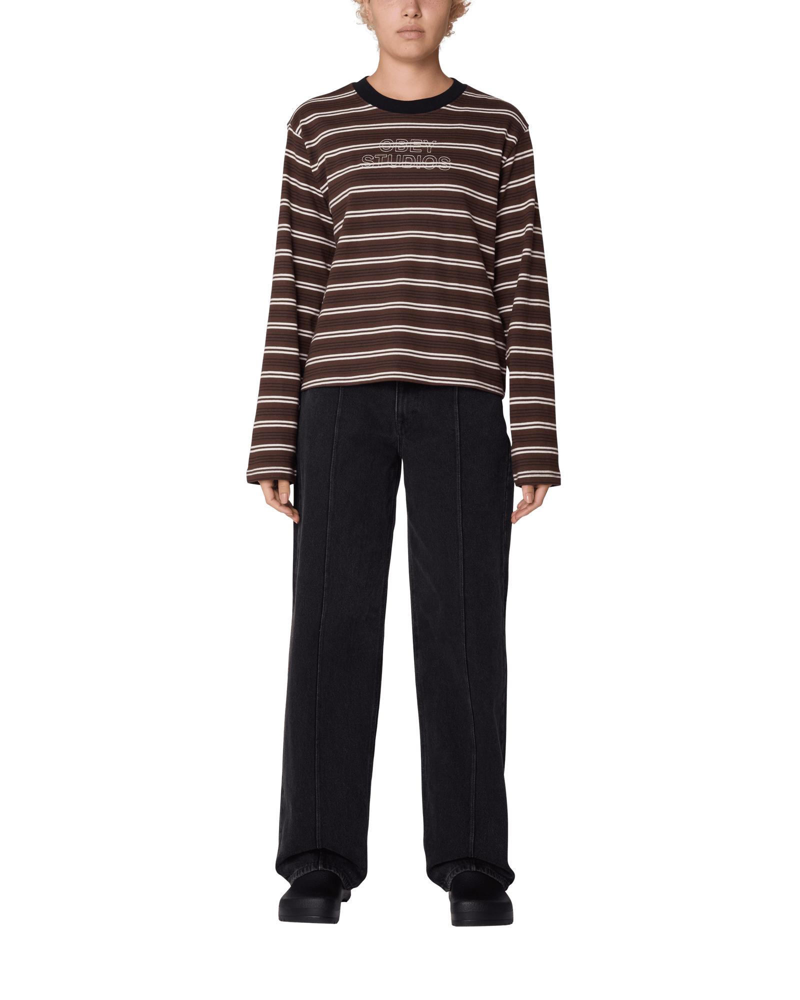 obey t-shirt Louie Stripe Ls