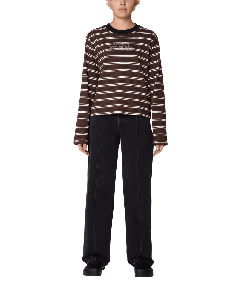 obey t-shirt Louie Stripe Ls