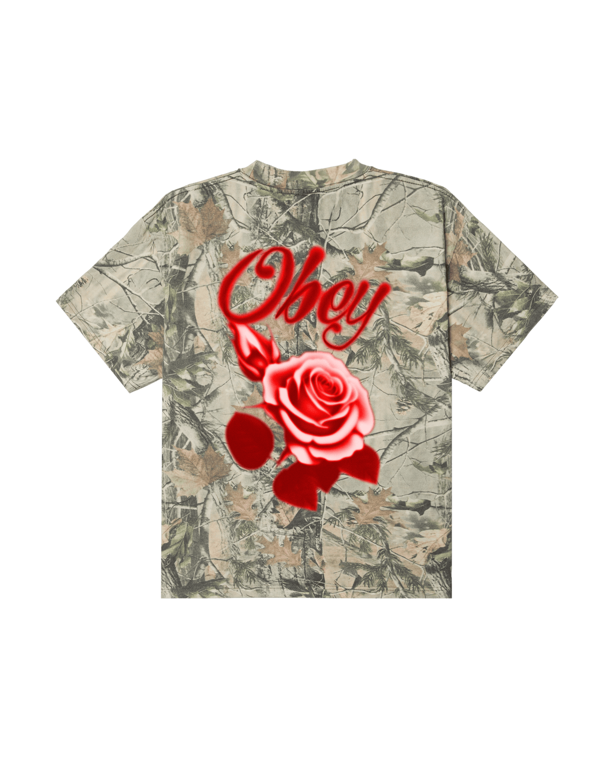 obey t-shirt Obey Airbrushed Rose Tee