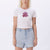 t-shirt obey OBEY BEAR HUG CROPPED CHLOE FITTED TEE