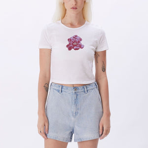 OBEY BEAR HUG CROPPED CHLOE FITTED TEE
