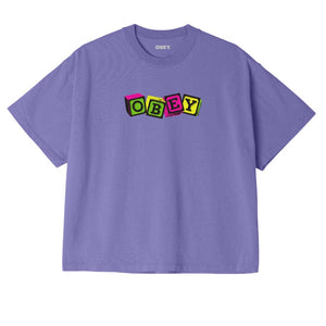 OBEY BLOCKS CUSTOM CROP TEE