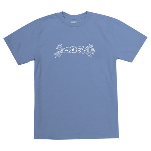 t-shirt obey OBEY CHERUB THROWIE PIGMENT CHOICE BOX TEE - DIGITAL VIOLET