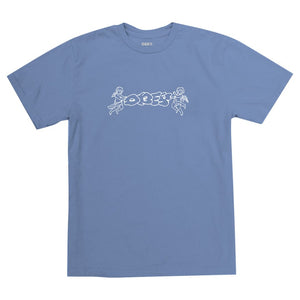 OBEY CHERUB THROWIE PIGMENT CHOICE BOX TEE - DIGITAL VIOLET