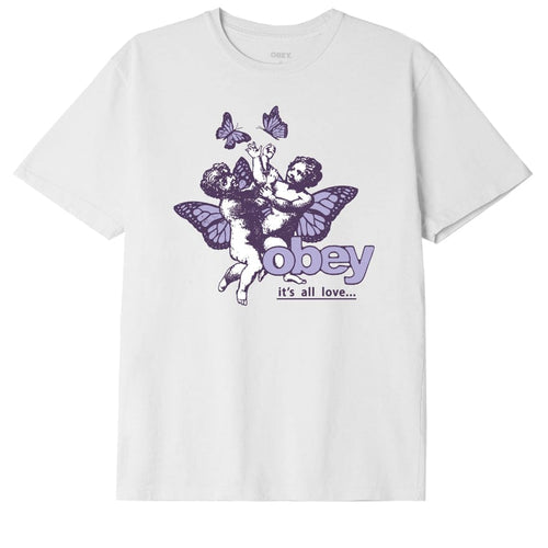 t-shirt obey OBEY CHERUBS IT S ALL LOVE PIGMENT CHOICE BOX TEE