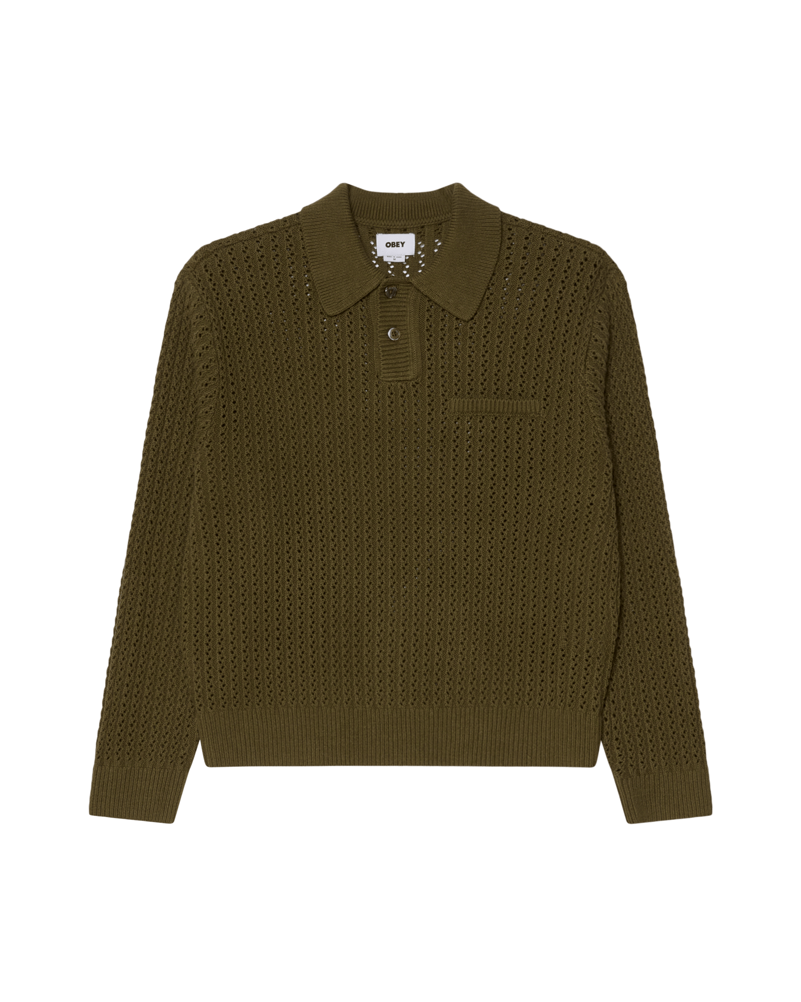 obey t-shirt Obey Duane Polo Sweater