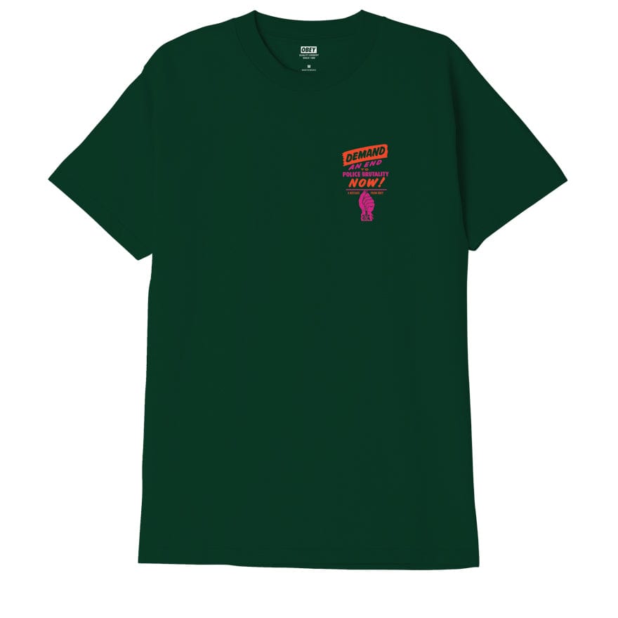obey t-shirt OBEY END POLICE BRUTALITY CLASSIC TEE