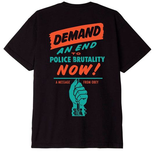 obey OBEY END POLICE BRUTALITY ORGANIC TEE foto 1