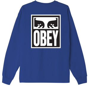 OBEY EYES ICON 2 HEAVYWEIGHT CLASSIC CUSTOM TEE LS