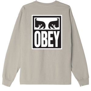 OBEY EYES ICON 2 HEAVYWEIGHT CLASSIC CUSTOM TEE LS