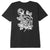 t-shirt obey OBEY FLOWER RUBYLITH CLASSIC TEE - BLACK
