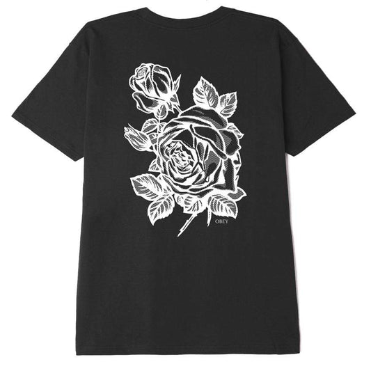 obey OBEY FLOWER RUBYLITH CLASSIC TEE - BLACK foto 1