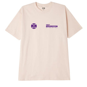 OBEY GLOBAL EYES CLASSIC TEE - CREAM