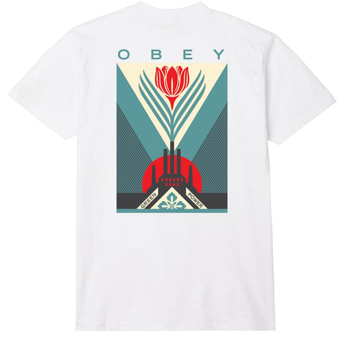t-shirt obey OBEY GREEN POWER FACTORY CLASSIC TEE