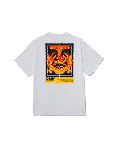 t-shirt obey OBEY ICON STENCIL FLAME TEE